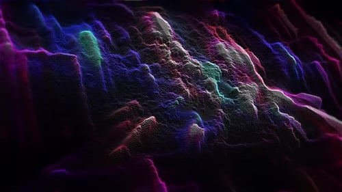 Futuristic 3D Holographic Cityscape: Seamless Abstract Digital Background