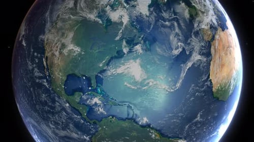 Aus dem Weltraum auf Städte zoomen Vereinigte Staaten New York