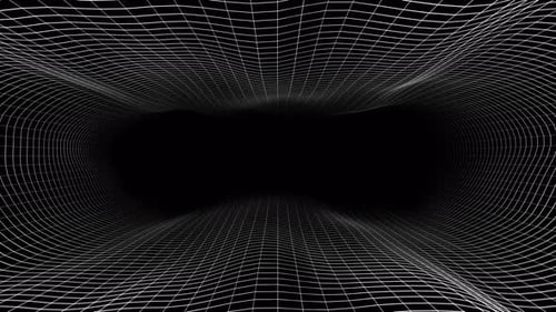 Fondo de red ovalado de ciencia ficción blanco Vj Loop en 4K