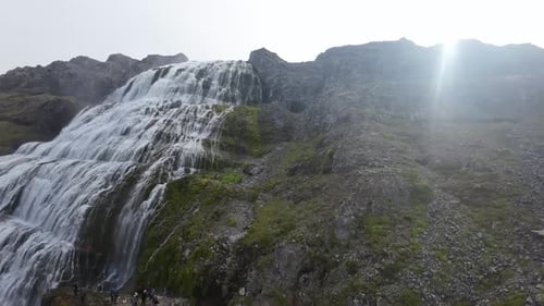 Dynjandi Waterfall in Iceland
