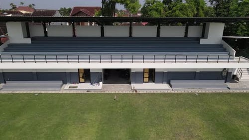 aerial view, the national standard Karang Kotagede mini stadium, one of the prides of the mini stadi