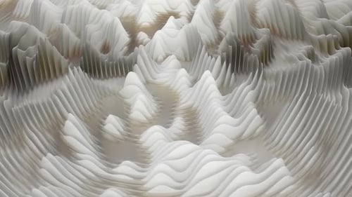 Fond de vague abstrait blanc animé