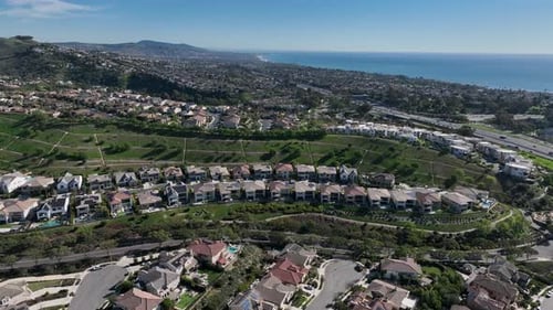 Aerial View Over San Juan Capistrano California Featuring the Historic