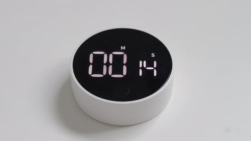 Digital Clock Count Time Lapse