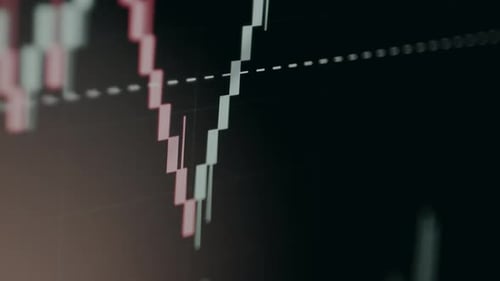Stock Market Chart Candlestick Graph Financial Analysis
