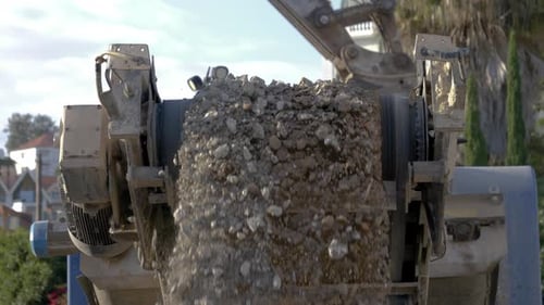 Stone Crusher Rubber Conveyor Belt, Expeling Rocks