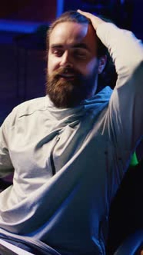 Adult Talks in Dark, Techy, Vertical Video