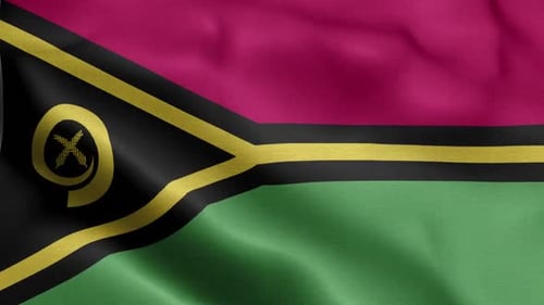 Realistic Waving Vanuatu Flag Animated Background