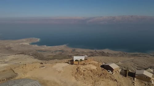Goats on the cliff in the Dead Sea area, Israel