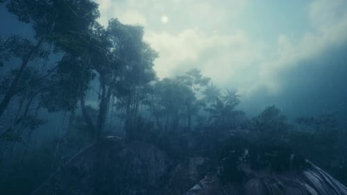 Rain Falls On Hills And Far Away Forests 1