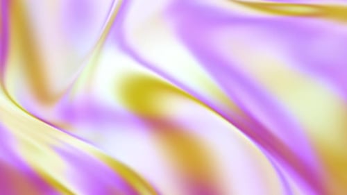 Abstract Fluid Iridescent Purple and Yellow Background Animation