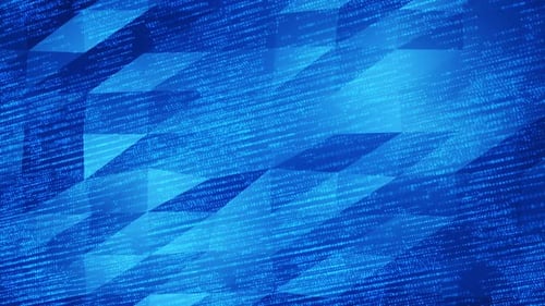 HD Abstract Geometry Animation | Futuristic Digital Technology Background Loop