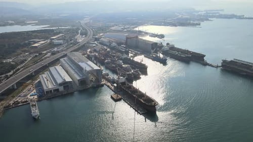 aerial shipyard drone