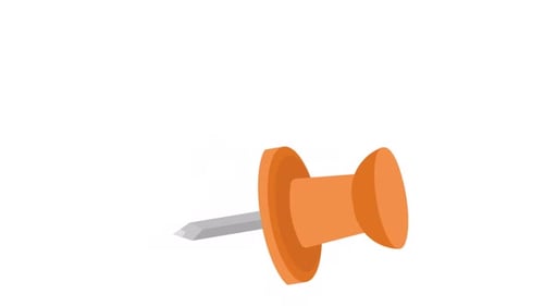 Animated Modern 3D Pushpin Icon