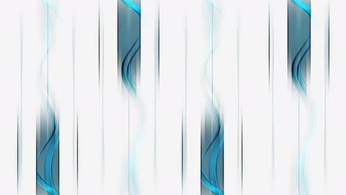 Abstract Blue Flowing Lines Background Loop