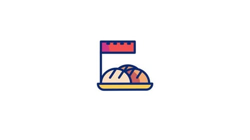 Animiertes Brot-Symbol