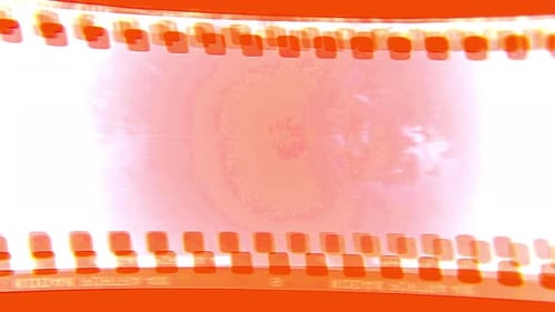 Retro Film Strip Light Leak Transition