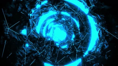 Futuristische hypnotische Tunnel-Hintergrundschleife