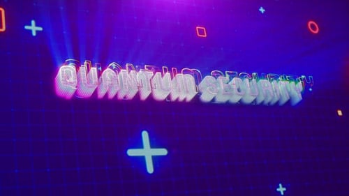 Futuristic Glitch Neon Title Reveal