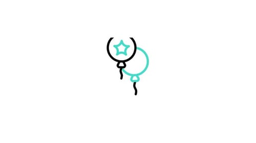 Balloons Animated Icon