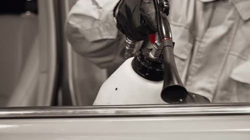 Car Interior Cleaning with Spray Detailer