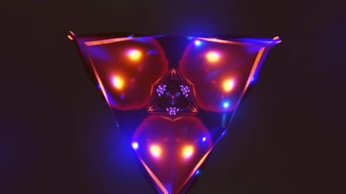 Fluid Geometric Designs and Strobe Light Effects in Seamless Loop