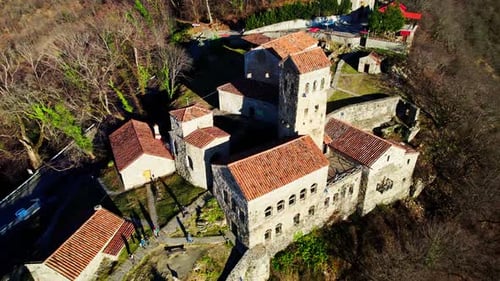 Nekresi Monastery Aerial View