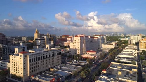 Coral Gables Flyover by Aerial Drone Aerial