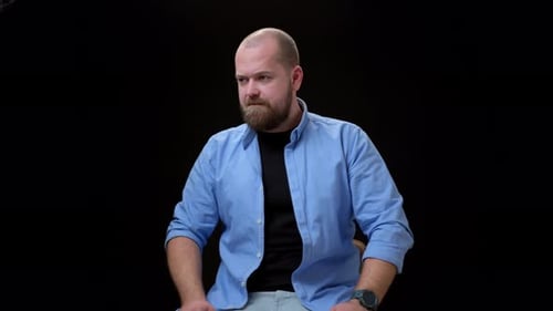 Man Pumping Fists in Excitement