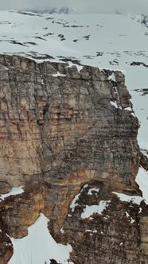 Snow Alp mountain range landscape