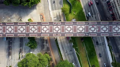 Paisagem urbana de São Paulo, Brasil. Paisagem deslumbrante do centro da cidade.