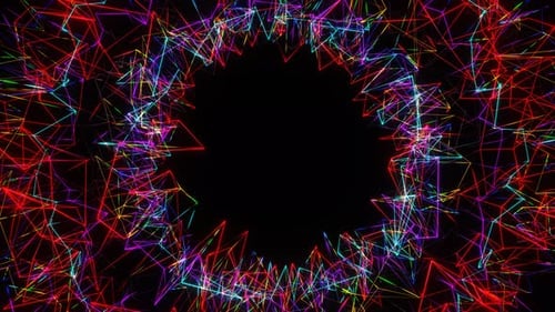 Mehrfarbige Strukturen mit beweglichem Hintergrund Vj Loop In 4K