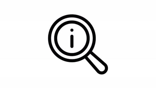 Animated Search Information Icon