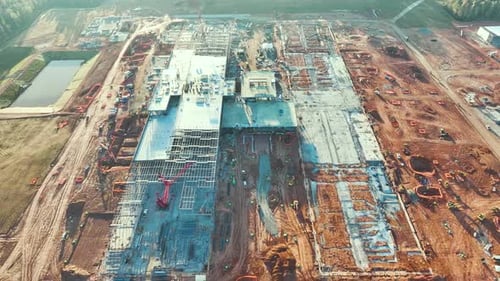 Construction of Modern Factory Structure for Production and Distribution of Industrial Equipment
