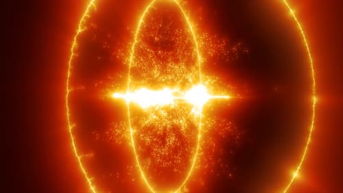 Abstract Glowing Energy Portal Background Loop