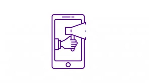 Animated Mic In Hand With Alpha Channel