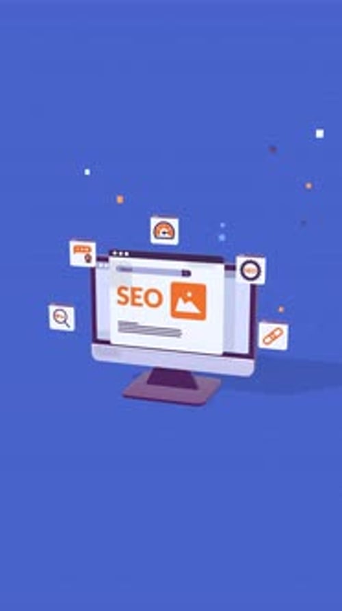 SEO Optimization and Digital Marketing Concept Animation