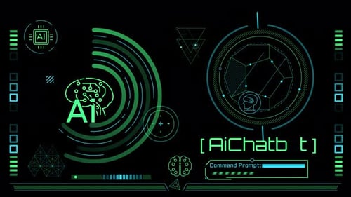 Animated Infographics on the Theme of AI Chatbot and Cognitive Computing