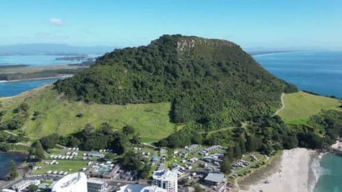 Mount Maunganui, Tauranga, New Zealand — Aerial Drone Shot