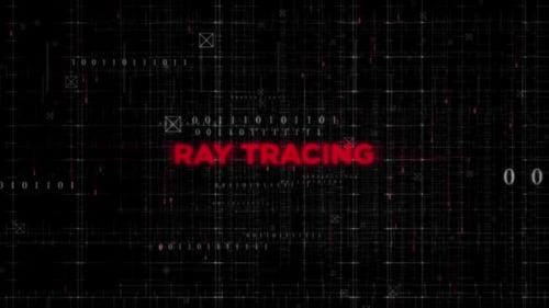 Digital Glitch Text Reveal with Binary Data