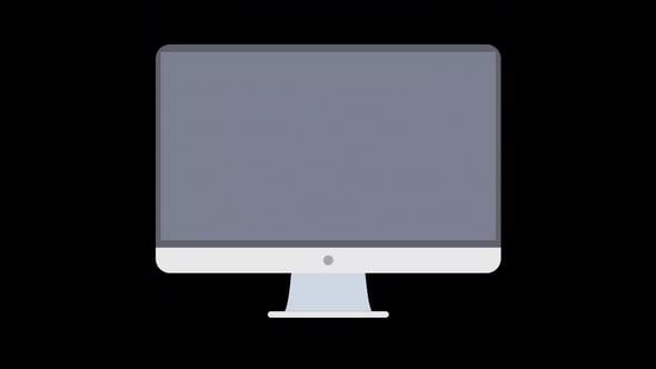 Animação de ícone de símbolo de computador , Animação gráfica Incluindo ...