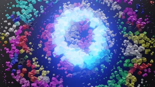 Animation en boucle de mouvement à ondes circulaires
