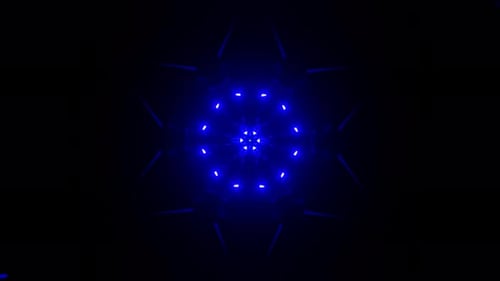 Vivid Kaleidoscopic Patterns in a Hypnotic VJ Loop