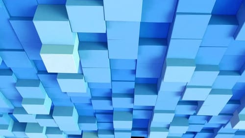Moderner Würfelhintergrund Blau