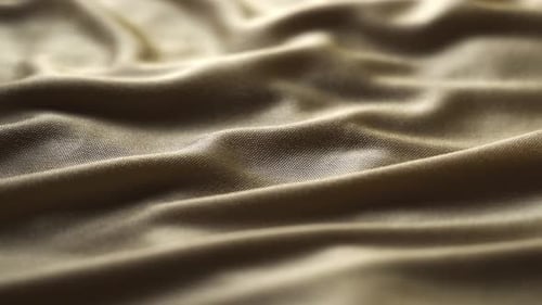 Beautiful and Elegant Soft Fabric Drapery in a Light Beige Color Shade