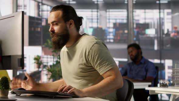 Annoyed Worker at Work Raging After Losing All Progress Due to Computer ...