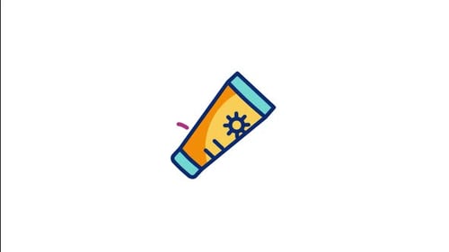 Sunscreen Animated Icon