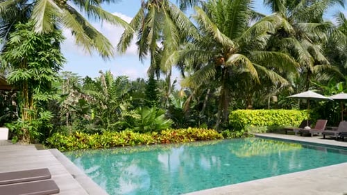 Elegant luxury villa with private pool amenities