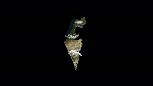 Israel 3D Country Map Animation Transparent Alpha