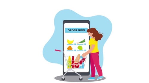 Food Online Grocery Shopping From Mobile Application